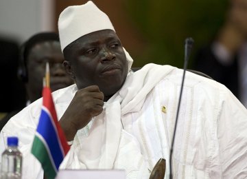 Gambia President Rejects Election Result