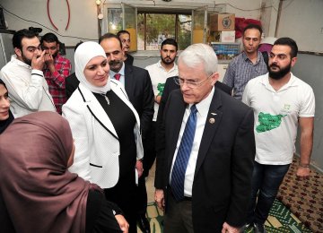 Senator Richard Black visited Homs and Damascus in April.