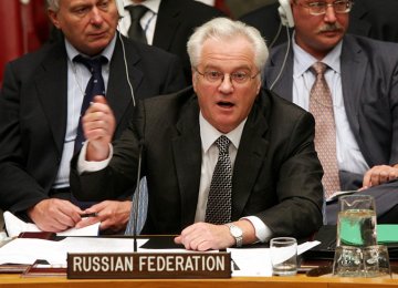 Russia’s envoy to the UN, Vitaly Churkin