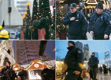Cities across the world are on high alert after four suspected terror attacks in just 24 hours, with armed police guarding Christmas markets and shopping centers.