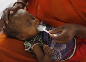 Five in Six Infants Undernourished