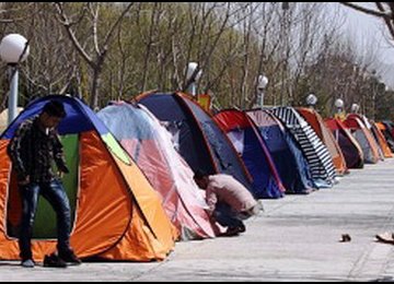 Camping in Public Spaces Criticized