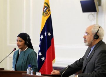 Zarif Underlines Common Stances With Venezuela