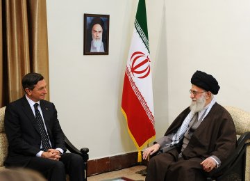 Leader Receives Slovenian President