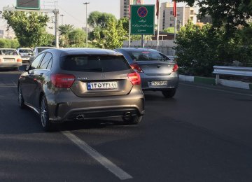 The new coding system will allow for six million more cars to ply the streets of Tehran. 