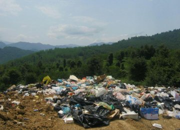 About 70% of the waste produced in northern provinces end up in forests.