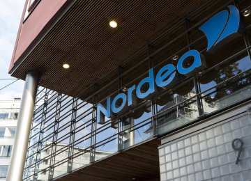 A Nordea Bank AB branch in Helsinki.