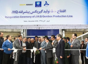 Renault Launches Gearbox Production in Tabriz