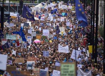 Thousands Protest Against Brexit Vote in London