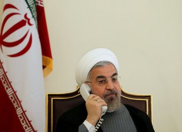 Rouhani, British PM Talk on Phone