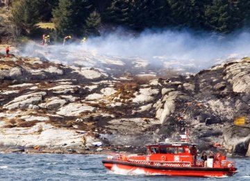 Helicopter Crashes Off Norway, 13 People on Board