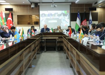 The second day of the 21st meeting of executive committees for ECO Chamber of Commerce and Industries in Tehran August 15. (Photo: Bahareh Taqiabadi)