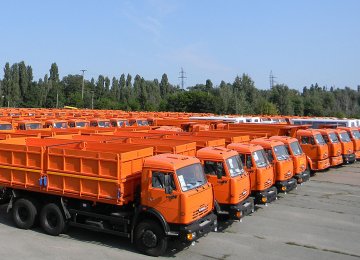 Russian Trucks on the Way