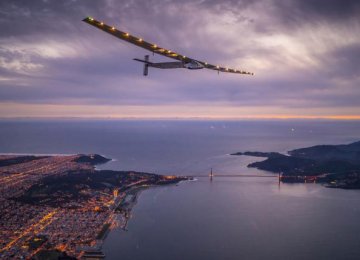 Solar-Powered Plane in US Completes 10th Leg of Journey