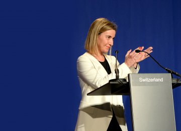 EU’s Mogherini Admits Need to Underpin JCPOA