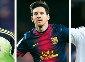 Trio Battle for FIFA Ballon d’Or Crown