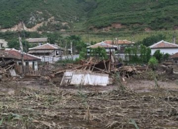 Destruction to crops will worsen North Korea's chronic food shortages.