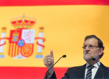 Spain’s Acting Prime Minister Mariano Rajoy