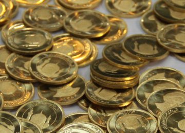 Gold Coin Prices Up 2% in Tehran Market