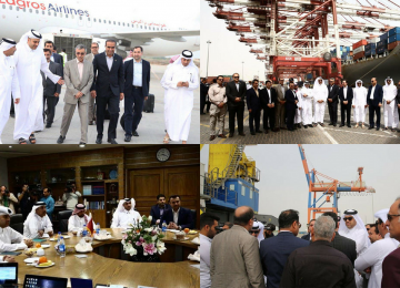 A delegation of high-ranking officials from Qatar’s Ports Management Company recently paid a visit to Iran’s southern ports and met their Iranian counterparts.