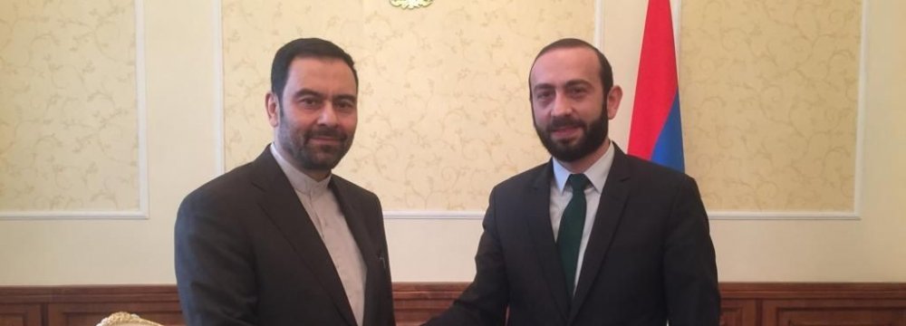 Envoy Meets Top Armenian Officials to Discuss Ties