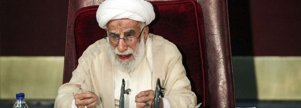 Ayatollah Jannati Reelected Experts Assembly Chairman 