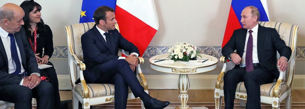 Macron, Putin to Discuss Iran and Syria  