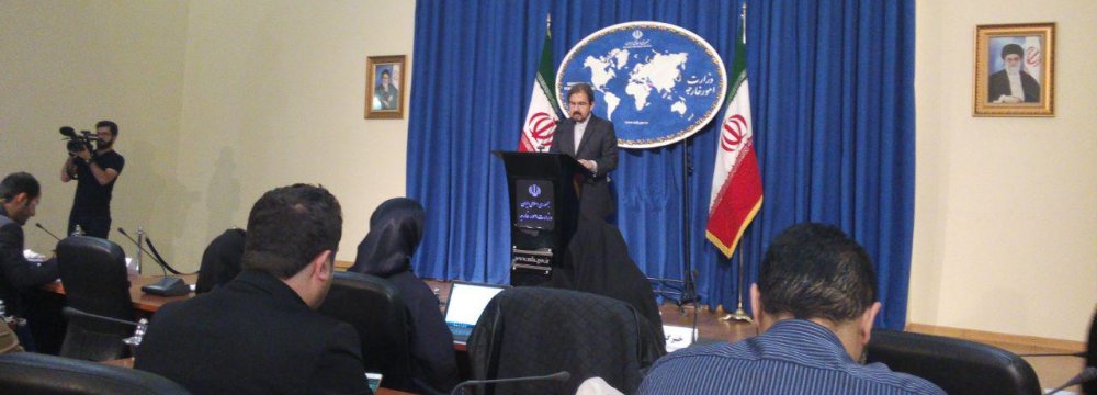 Foreign Ministry Spokesman Bahram Qassemi condemned US Secretary of State Mike Pompeo’s toxic remarks against Iran as “hypocritical and absurd”.