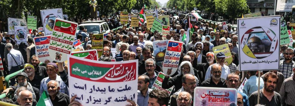 Rallies in  Support of Palestinians 