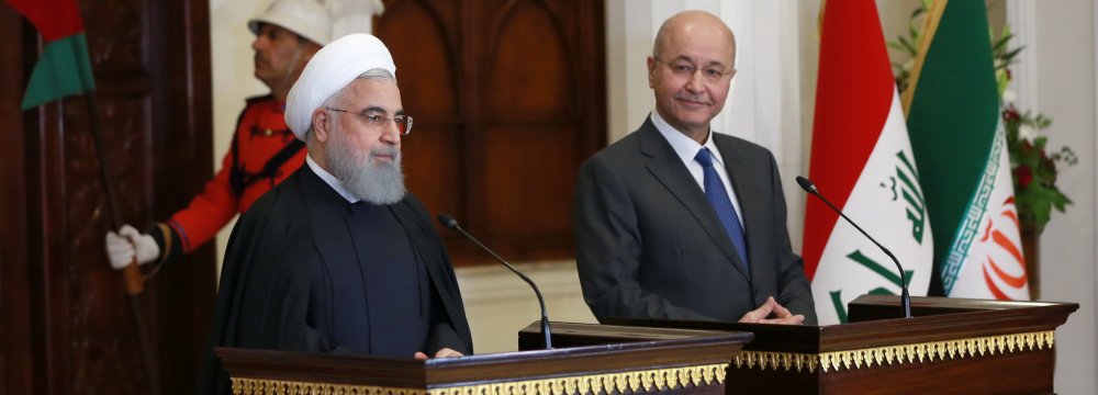 Iran, Iraq Vow to Boost Ties Despite US Pressure 