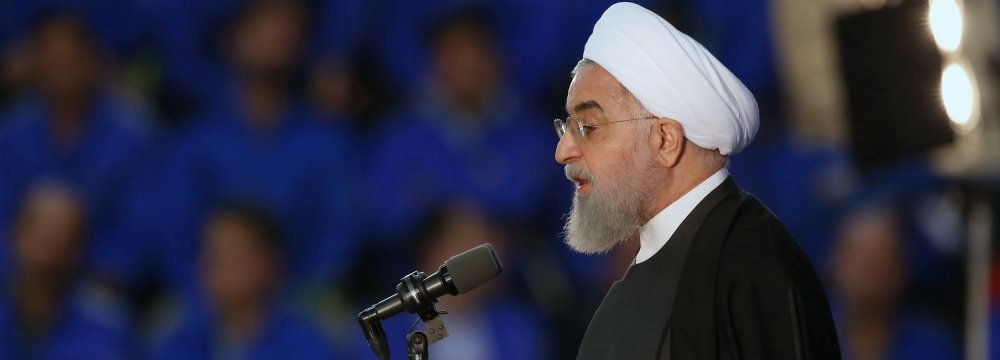 Rouhani: Boosting Production, Non-Oil Exports Essential for Countering Sanctions  