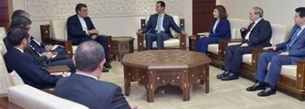 Senior Diplomat Meets Syria’s Assad 