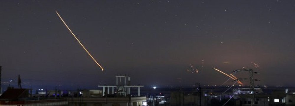 Israeli Attack on Syria Condemned  