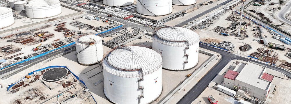 Asalouyeh Petrochem Storage  Capacity Registers 10% Rise