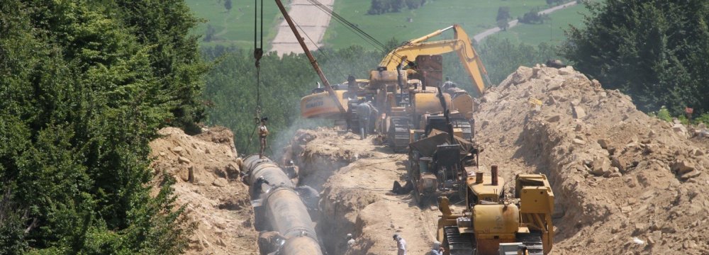 Iran Gas Trunkline Project Makes 80 Percent Progress