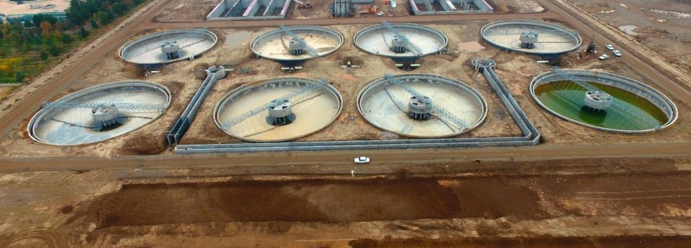 Tabriz Wastewater Treatment Plant’s 2nd Phase to Be Completed Next Year