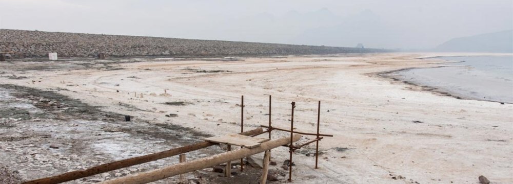 Urmia Lake Water Level Declines