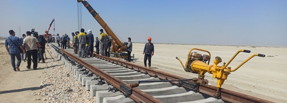 Chabahar-Zahedan Rail Project Progresses by 48%