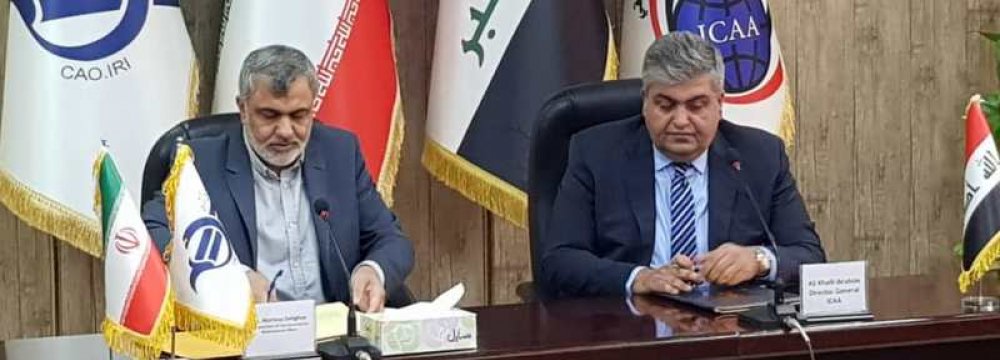 Iran Signs MoU With Iraq on Aviation Cooperation