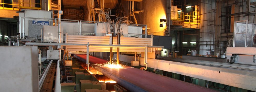 Iran’s Steel Output Rises by 9.9% YOY to 17.8 Million Tons