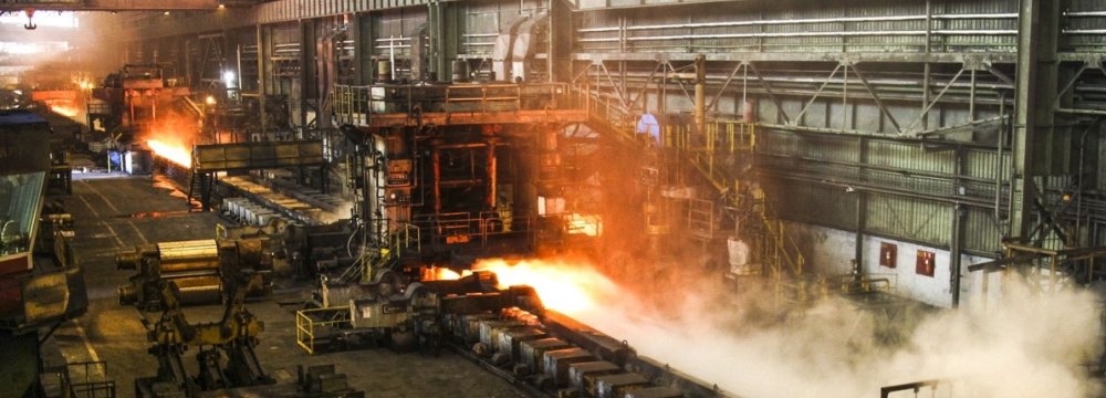 Iran Crude Steel Output Rises 9.8% YOY to 22.2 Million Tons