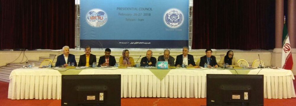 WFTU Council Convenes in Tehran