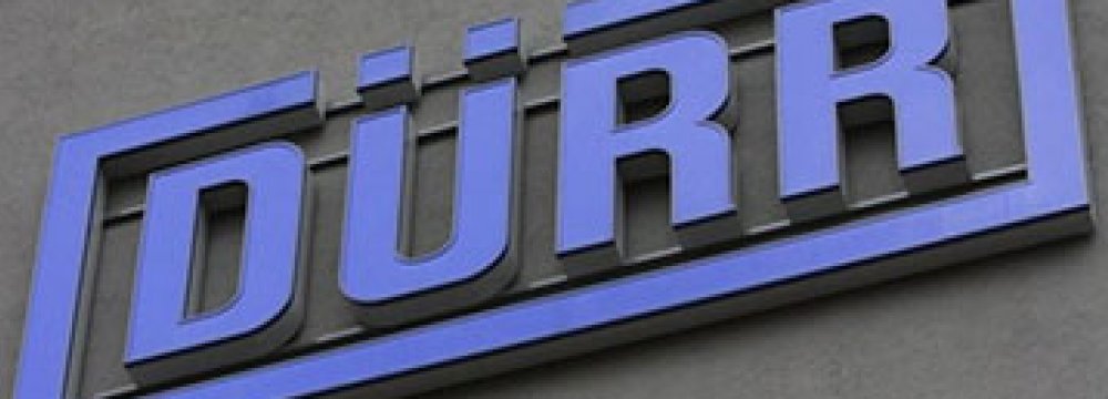 Germany’s Duerr Stops Iran Business 