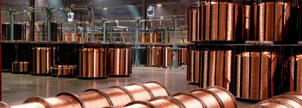 Iran: Output of Copper Products Rises 13%
