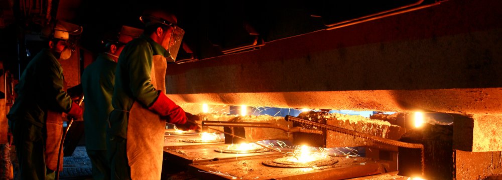 Iran's Steel Production Rises 8.7% to Over 39m Tons