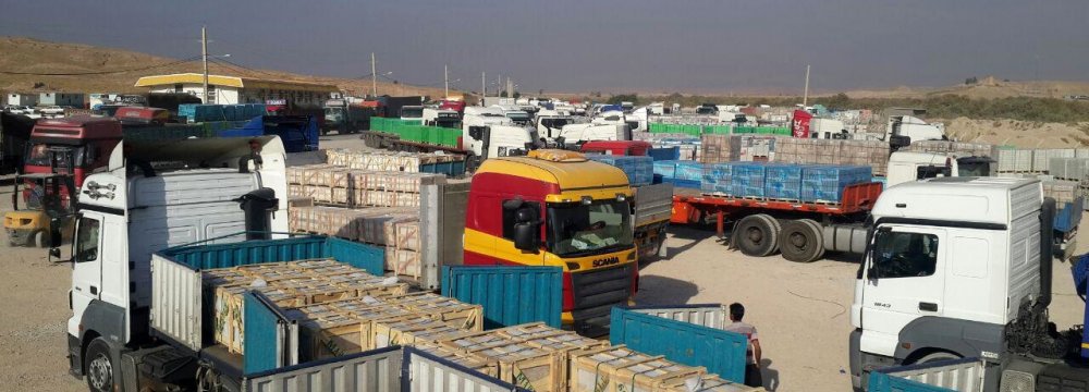Exports to Iraq Through Sumar Border Terminal Resume 