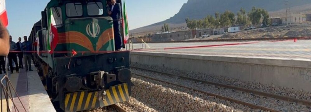 Sections of Chabahar-Zahedan Rail Project Inaugurated