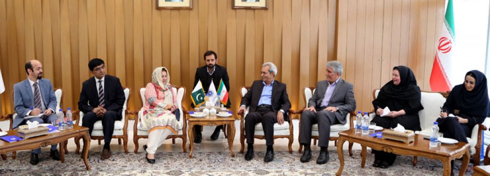 Iran, Pakistan Confer on Broadening Trade Relations
