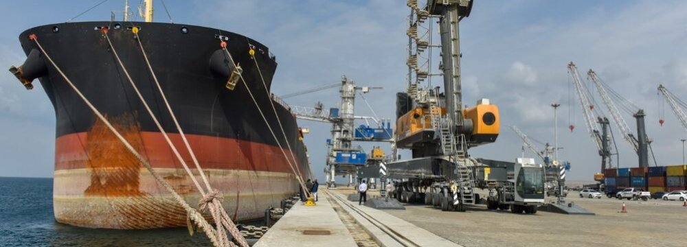 Chabahar Cargo Handling Up 29%