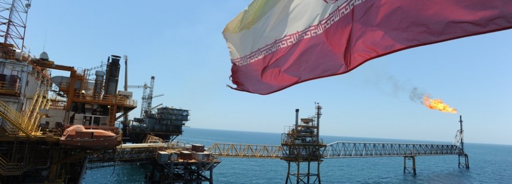 About 1.8 million barrels of Iran’s oil output are exported.